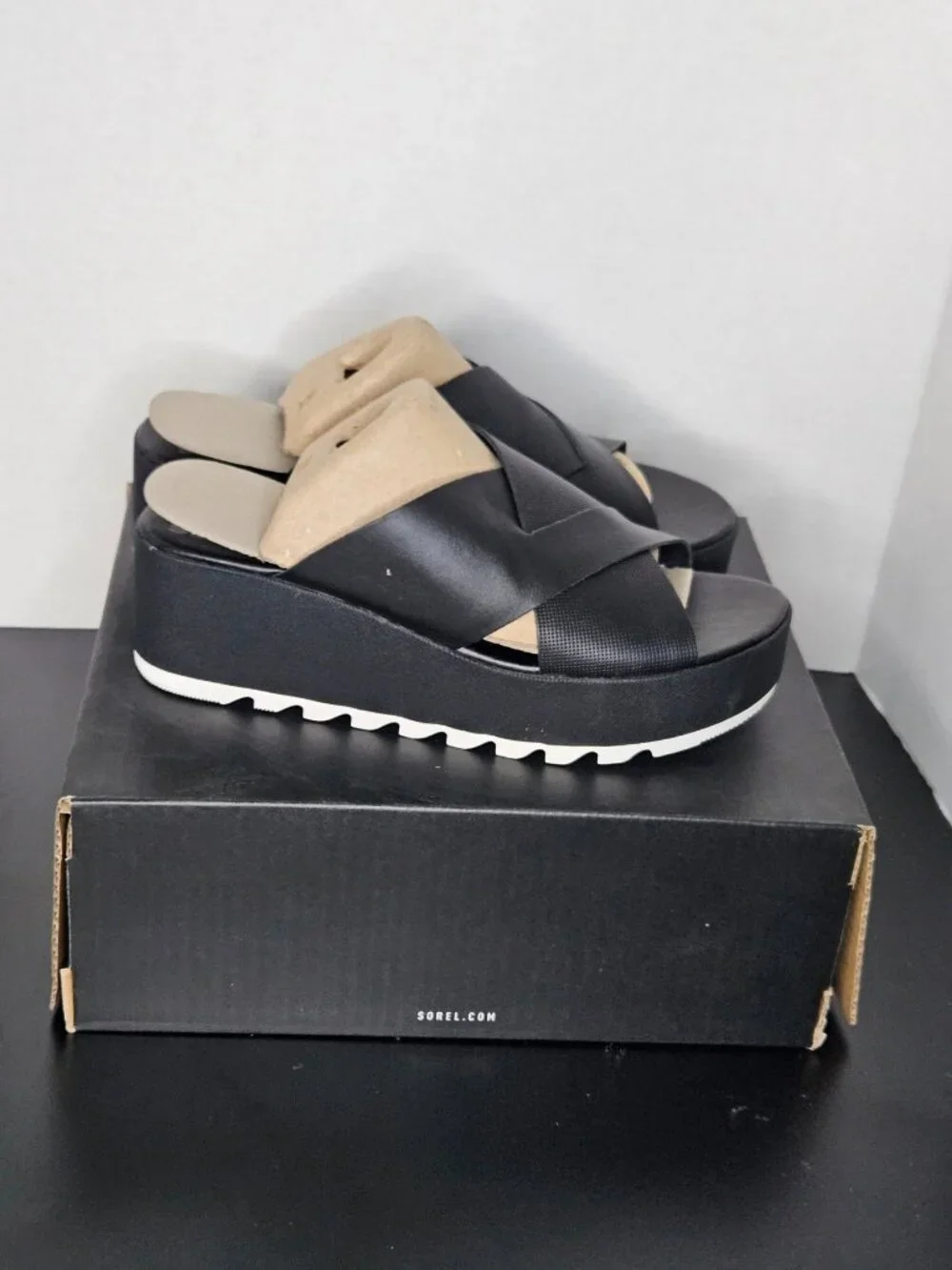 SOREL Cameron Platform Mule – Women’s Size 9.5 – Black
